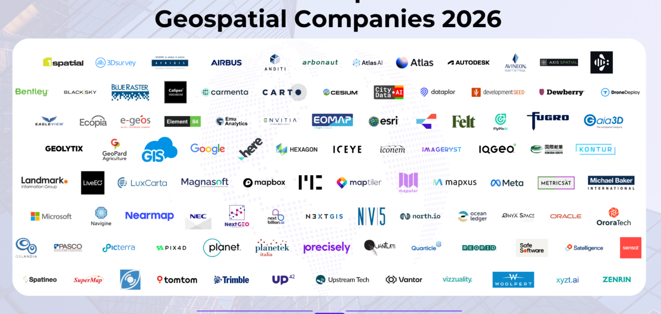 Global Top 100 Geospatial Companies 2026 - Horizontal Logo Map Global Top 100 Geospatial Companies 2026 - Horizontal Logo Map